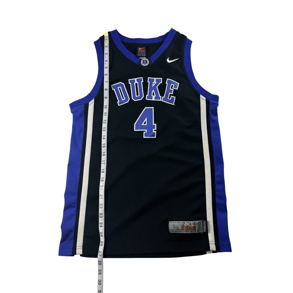 Nike Duke Blue Devils Basketball Jersey Kids Large 16/18 Black Blue Elite #4